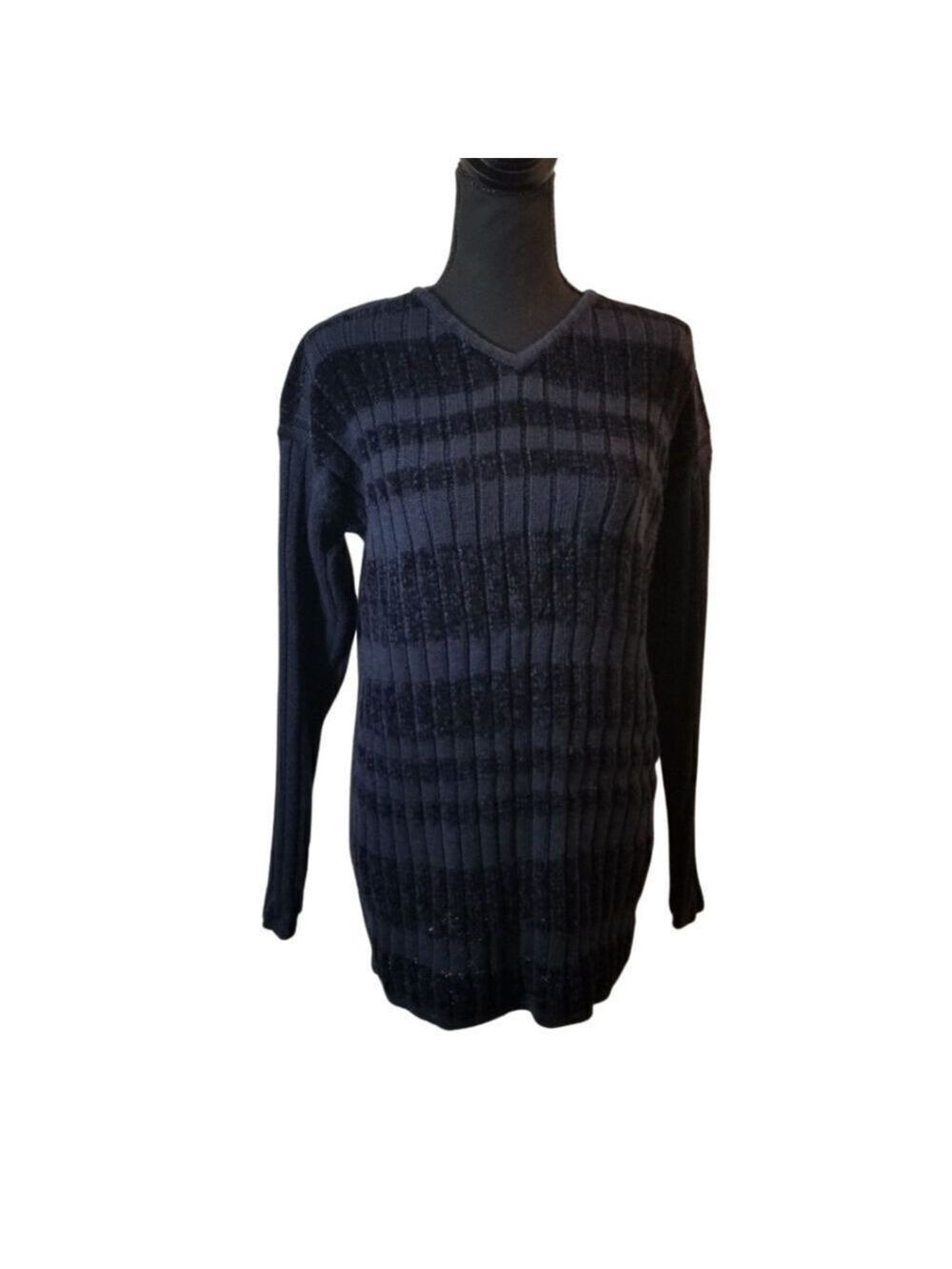 Blue crew neck sweater. C1